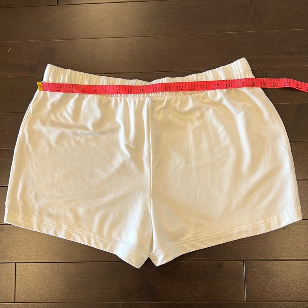 Banana Republic White drawstring stretch shorts 3 inch inseam NWT size Large - Picture 3 of 6